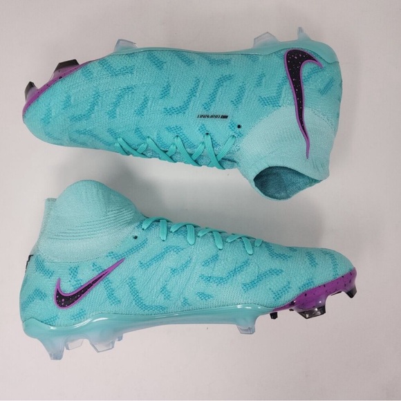 Nike Soccer Cleats Womens 8 Turquoise Phantom Luna Elite Gripknit Cyclone 360 - Picture 4 of 9